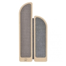 Eck-Kratzbrett PENNY für Innen- und Außenecken mit Sisal und Teppich 42x90x2 cm Farbe: grau