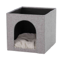 TRIXIE Katzenhöhle ELLA passend für z.B. IKEA KALLAX, Farbe: grau